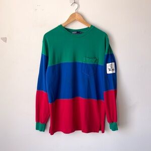 Vintage Polo Ralph Lauren RL-93 Patch Colorblock T-Shirt Men’s M Stadium CP-93